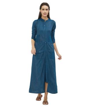 Here Is A Beautiful Patterned Designer Readymade Kurti In Blue Color. This Pretty Elegant Kurti Is Fabricated On Rayon Which Is Suitable For This Summer Season. Buy Now.