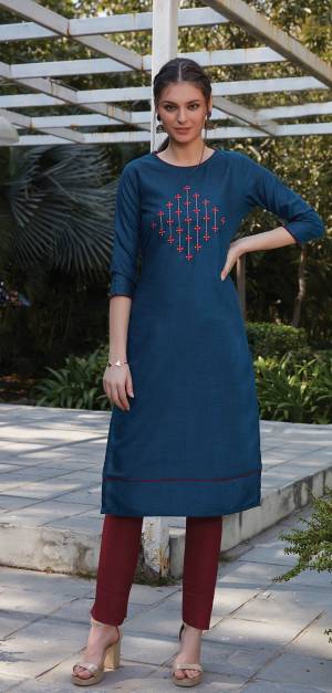 Here Is A Pretty Readymade Pair Of Kurti With Bottom In Blue And Maroon Color Respectively. This Kurti And Bottom Are Cotton Based Which Is Light Weight, Easy To Carry And Durable. Buy Now.