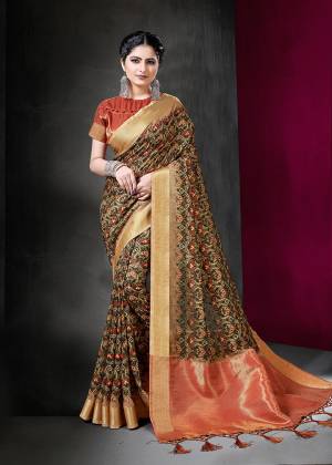For a Proper Traditional Look, Grab This Designer Silk Based Printed Saree. This Saree And Blouse Are Fabricated On Art Silk Which Gives A Rich And Elegant Look To Your Personlity. 
