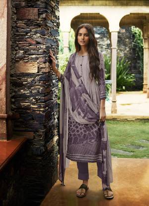 Simple and Elegant Looking Pretty Straight Suit Is Here In Purple Color. This Dress Material Is Crepe Based Paired With Georgette Fabricated Dupatta. Buy Now.