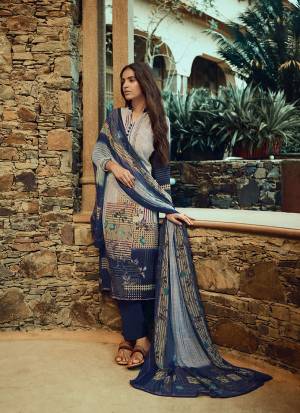 Simple and Elegant Looking Pretty Straight Suit Is Here In Multi And Blue Color. This Dress Material Is Crepe Based Paired With Georgette Fabricated Dupatta. Buy Now.