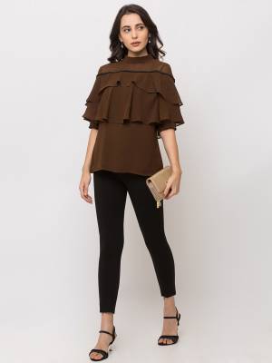 Grab This Beautiful Western Top For Your Semi-Casuals. This Pretty Top Can Be Paired With Denims, Pants Or Jeggins. Also It Is Available In All Regular Sizes. Buy Now