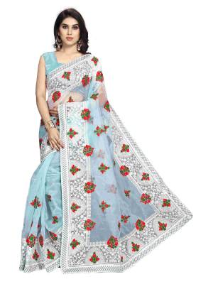 Look Pretty Wearing This Lovely Designer Saree