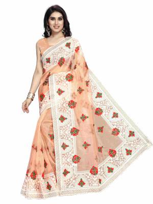 Look Pretty Wearing This Lovely Designer Saree