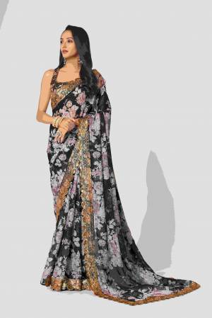 Look Pretty Wearing This Lovely Designer Saree