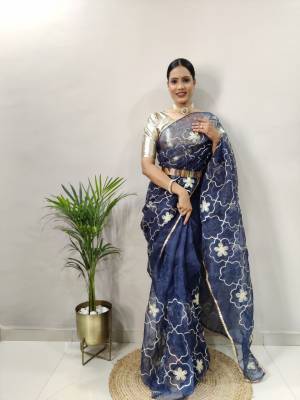 Look Pretty Wearing This Lovely Designer Ready To Wear Saree