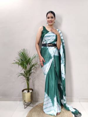 Look Pretty Wearing This Lovely Designer Ready To Wear Saree