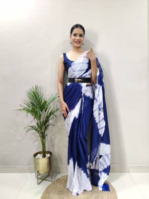 Look Pretty Wearing This Lovely Designer Ready To Wear Saree