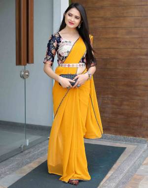 Look Pretty Wearing This Lovely Designer Saree