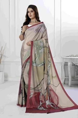 Look Pretty Wearing This Lovely Designer Saree