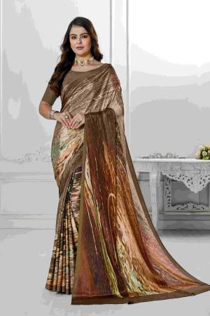 Look Pretty Wearing This Lovely Designer Saree