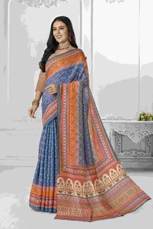 Look Pretty Wearing This Lovely Designer Saree