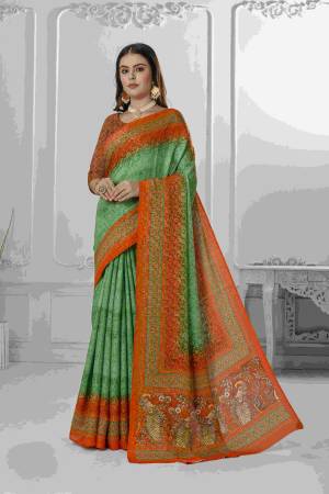 Look Pretty Wearing This Lovely Designer Saree