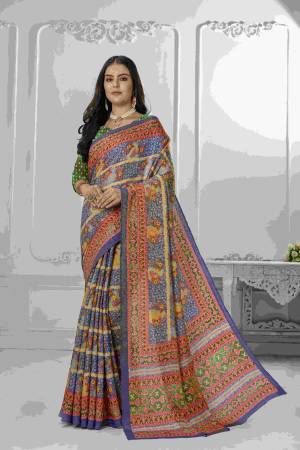 Look Pretty Wearing This Lovely Designer Saree