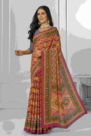 Look Pretty Wearing This Lovely Designer Saree