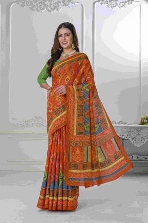 Look Pretty Wearing This Lovely Designer Saree