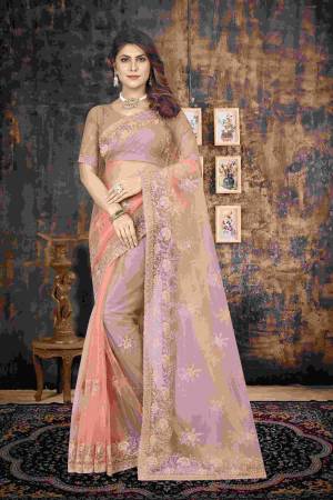 Look Pretty Wearing This Lovely Designer Saree