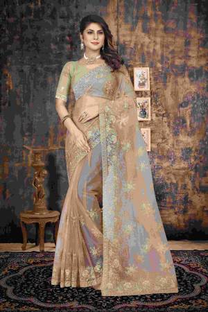 Look Pretty Wearing This Lovely Designer Saree