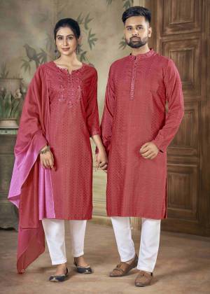 Shine Bright In This  Designer Readymade COUPLE Combo Collection  Here