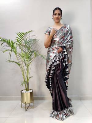 Look Pretty Wearing This Lovely Designer Ready To Wear Saree