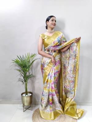 Look Pretty Wearing This Lovely Designer Ready To Wear Saree