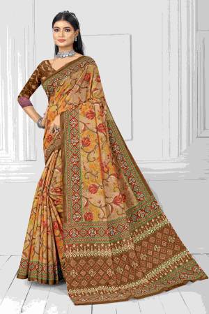 Look Pretty Wearing This Lovely Designer Saree