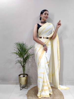 Look Pretty Wearing This Lovely Designer Ready To Wear Saree