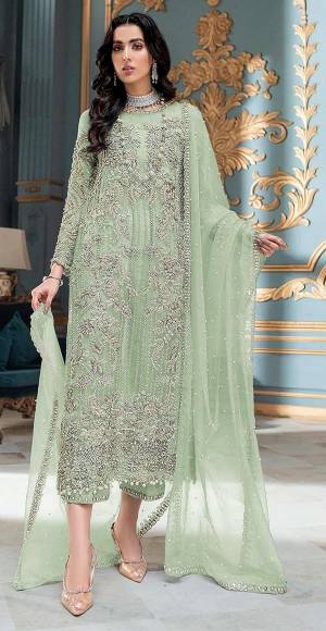 Shine Bright In This Beautiful  Designer  Semistiched  Suit Collection