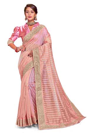 Look Pretty Wearing This Lovely Designer  Saree