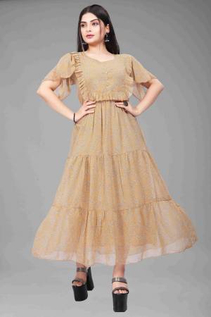 Look Pretty Wearing This Lovely Designer Readymade  Gown Here