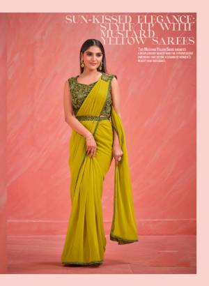 Look Pretty Wearing This Lovely Designer  Ready To wear Saree