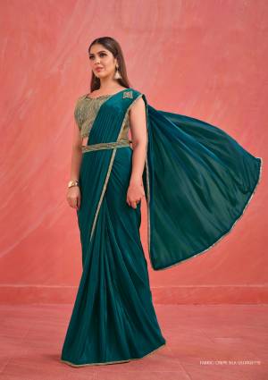 Look Pretty Wearing This Lovely Designer  Ready To wear Saree