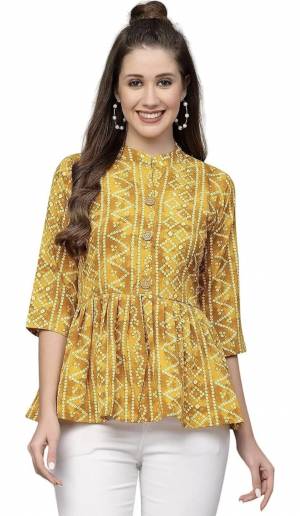 Shine Bright In This Beautiful Designer Readymade  kurti 