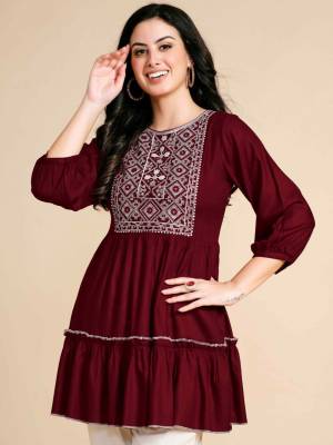 Shine Bright In This Beautiful Designer Readymade  kurti 