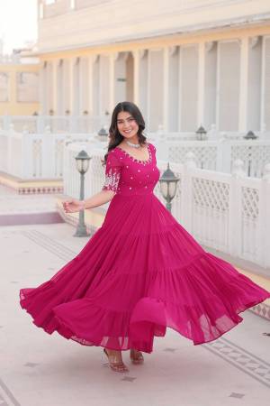 Look Pretty Wearing This Lovely Designer Readymade  Gown Here