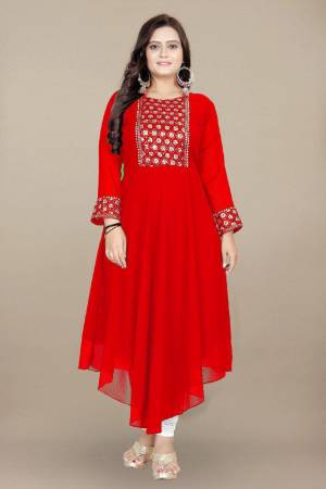 Shine Bright In This Beautiful Designer Readymade  kurti 