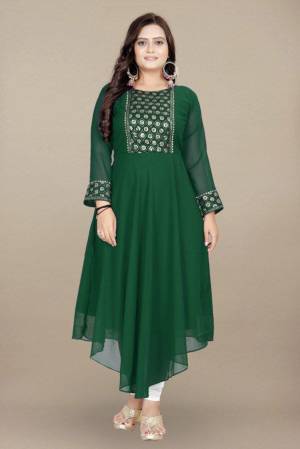 Shine Bright In This Beautiful Designer Readymade  kurti 