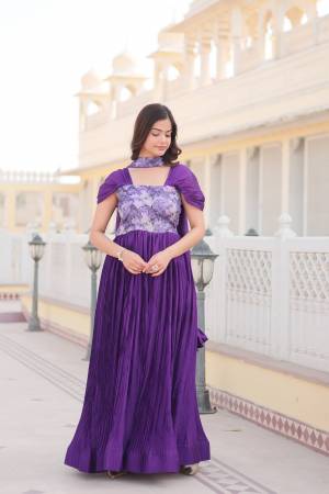 Look Pretty Wearing This Lovely Designer Readymade  Gown Here