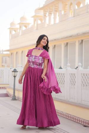 Look Pretty Wearing This Lovely Designer Readymade  Gown Here