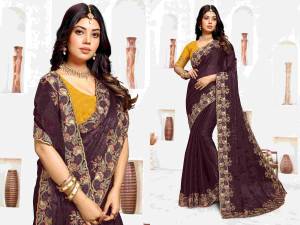 Look Pretty Wearing This Lovely Designer  Saree