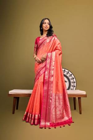 Look Pretty Wearing This Lovely Designer  Saree