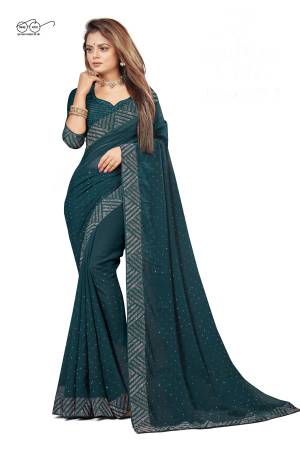 Look Pretty Wearing This Lovely Designer  Saree