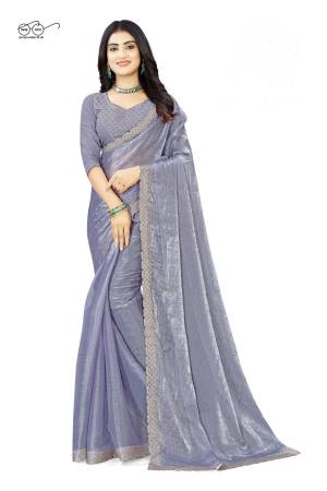 Look Pretty Wearing This Lovely Designer  Saree