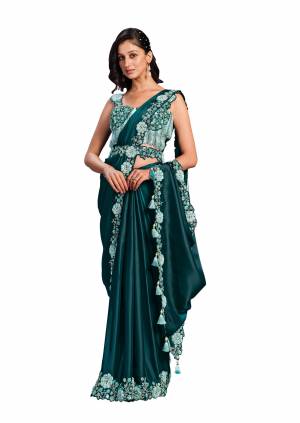 Look Pretty Wearing This Lovely Designer  Saree