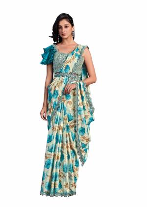 Look Pretty Wearing This Lovely Designer  Saree