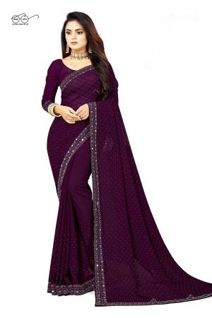 Look Pretty Wearing This Lovely Designer  Saree