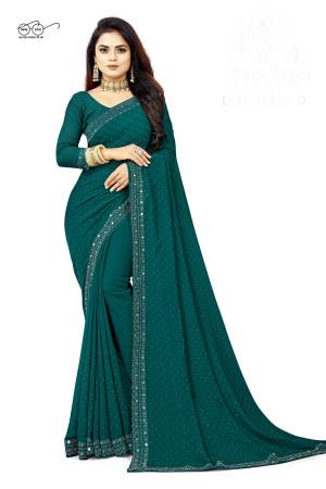 Look Pretty Wearing This Lovely Designer  Saree