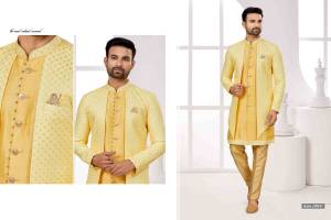 Shine Bright In This Designer Readymade Mens Wear Kurta Here