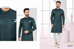 Shine Bright In This Designer Readymade Mens Wear Kurta Here