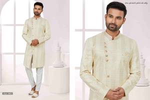 Shine Bright In This Designer Readymade Mens Wear Kurta Here